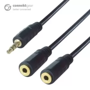 CONNEkT Gear 0.15m 3.5mm Stereo Jack Audio Splitter Cable - Male...