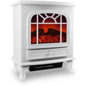 Electric Fireplace With Heating and LED Fire Effect 2000W White Electric Fireplace Stove