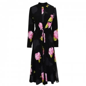 French Connection Floral Dress - Black Multi