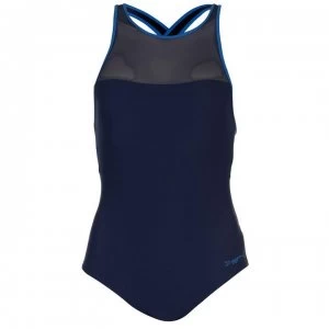 Zoggs Chaos Piped Sprintback Swimsuit Ladies - Navy