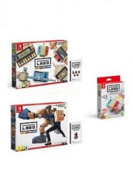 Nintendo Switch Labo Robot Kit And Variety Kit With Customisation Set
