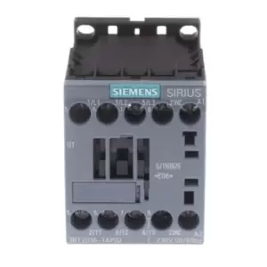 Siemens SIRIUS Innovation 3RT2 3 Pole Contactor - 9 A, 230 V ac Coil, 3NO, 4 kW