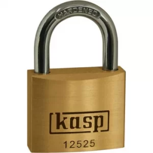 Kasp 125 Series Premium Brass Padlock Keyed Alike 25mm Standard 25251