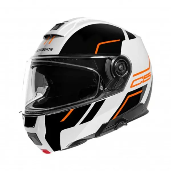 Schuberth C5 Master White Orange Modular Helmet M