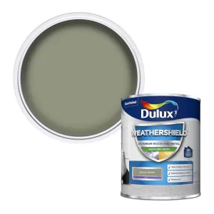 Dulux Weathershield Exterior Quick Dry Green Glade Satin Paint 750ml