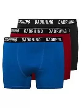 BadRhino 3 Pack Trunks - Multi, Size 2XL, Men