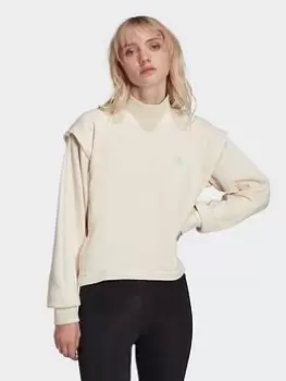 adidas Originals Adicolor Classics Sweatshirt, White, Size 8, Women