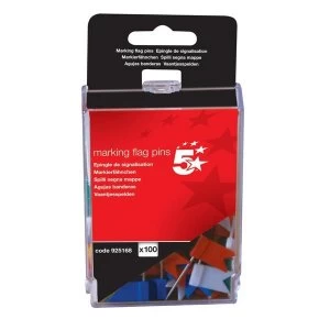 5 Star Marking Flags Assorted Pack of 100