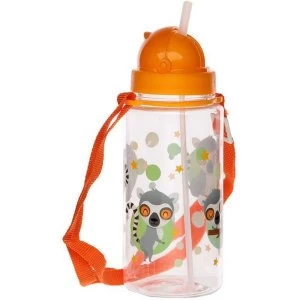 450ml Childrens Reusable Water Bottle with Straw - Lemur Mob