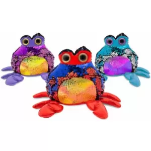7' Glitzies Crab Magic Sequin Plush, Assorted Colours - Doodle