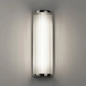 Astro 7838 Versailles Wall Light With Clear Glass Rod Shade In Polished Chrome Height 400mm
