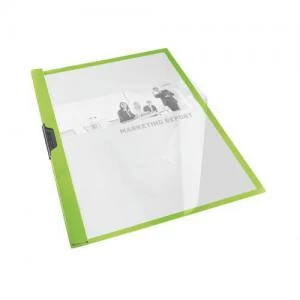 Esselte VIVIDA Clip File A4 3mm- Green - Outer carton of 25