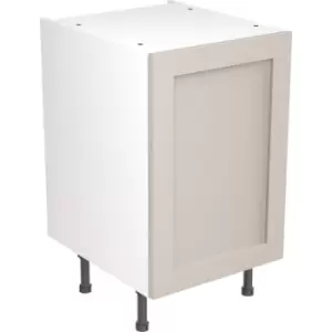 Kitchen Kit Flatpack Shaker Kitchen Cabinet Base Unit Ultra Matt 500mm in Light Grey MFC