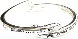 Equilibrium Silver Plated Hinged Bangle Daughter