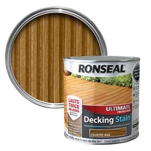 Ronseal Ultimate Country oak Matt Decking Wood stain 5L