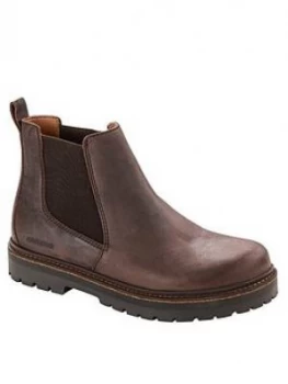Birkenstock Stalon Leather Ankle Boot - Mocha, Size 5, Women