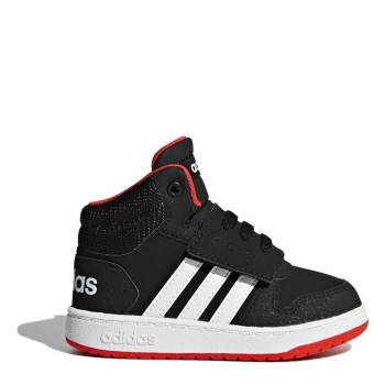 adidas Hoops High Top Trainers Infant Boys - Black