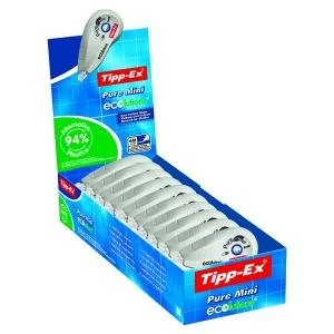 Tipp-Ex Pure Mini Ecolutions Correction Roller Pack of 10 918467