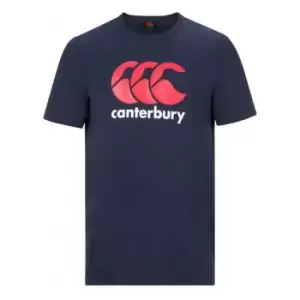 Canterbury Mens CCC Logo T-Shirt (L) (Navy/Red/White)