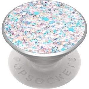 POPSOCKETS Sparkle Snow White Mobile phone stand Silver, Glitter effect