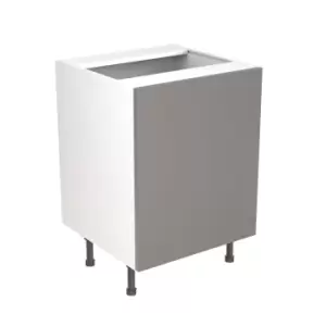 KitchenKIT Slab 60cm Base Sink Unit - Gloss Dust Grey