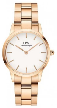 Daniel Wellington Iconic Link 36mm Rose Gold PVD Bracelet Watch