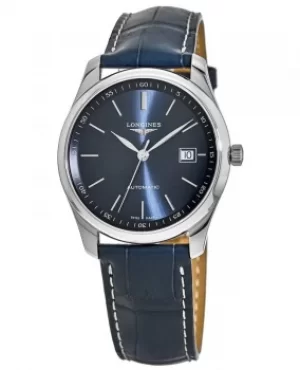 Longines Master Collection Automatic 40mm Blue Dial Blue Leather Strap Mens Watch L2.793.4.92.0 L2.793.4.92.0