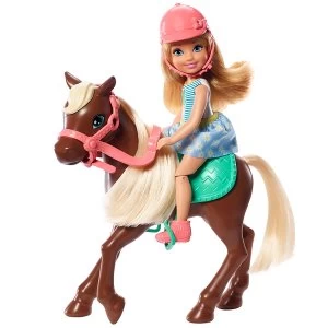 Barbie Clun Chelsea Doll And Pony