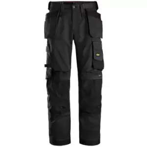 AllroundWork Stretch Loose Fit Trousers with Holster Pockets - Black 32' l 36' w - Black - Snickers