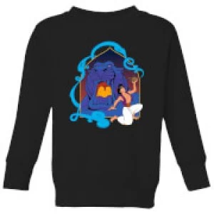 Disney Aladdin Cave Of Wonders Kids Sweatshirt - Black - 3-4 Years