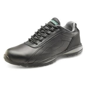 Click Footwear Trainers Leather Steel Toecap Size 8 Black Ref CF7BL08