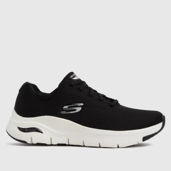 SKECHERS Black & White Arch Fit Big Appeal Trainers