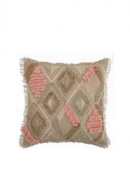 Gallery Farha Dusky Blush Embroidered Cushion