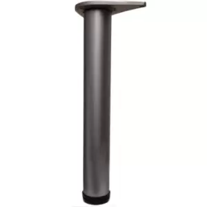 Adjustable Breakfast Bar Worktop Support Table Leg 1100mm - Colour Aluminium - Pack of 3