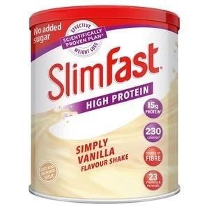 SlimFast High Protein Simply Vanilla Flavour Powder 438g