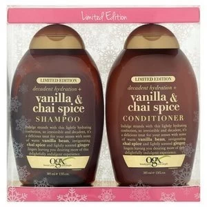 OGX Shampoo and Conditioner Gift Pack Vanilla and Chai Spice