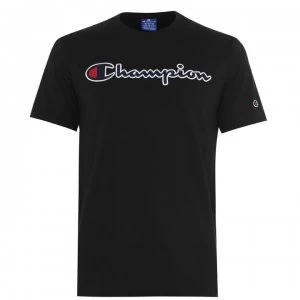 Champion Chest Logo T Shirt - Black KK001