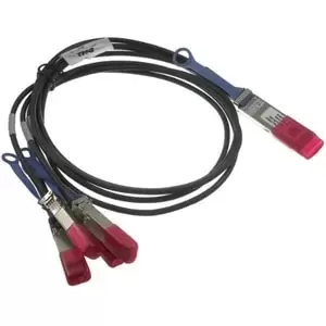 DELL QSFP28 - 4 x SFP28, 3m fibre optic cable 4x SFP28 Black, Red