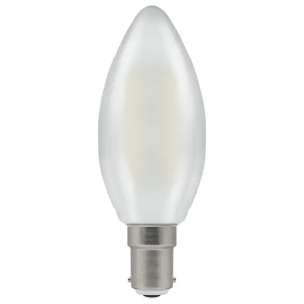Crompton LED Candle Filament Dimmable Pearl 2.5W 4000K SBC-B15d