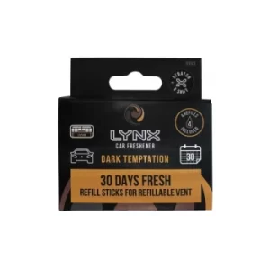 Lynx Dark Temptation Car Air Freshener Refill Sticks (Case Of 6)