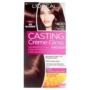 Casting Creme Gloss 400 Dark Brown Semi Permanent Hair Dye Brunette