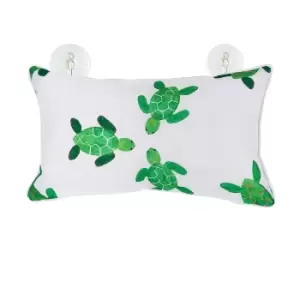 Turtles Bath Pillow Green/White