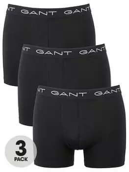 Gant 3 Pack Boxer Briefs - Black, Size S, Men