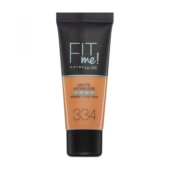 Maybelline Fit Me Matte and Poreless Foundation Warm Tan Nude