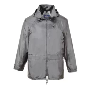 Classic Mens Rain Jacket Grey XL