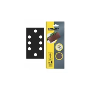 1/3 Sanding Sheets Perforated Medium Grit (Pack of 10) FLV26340