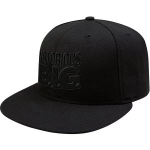 Biggie Smalls - Logo Unisex Snapback Cap - Black
