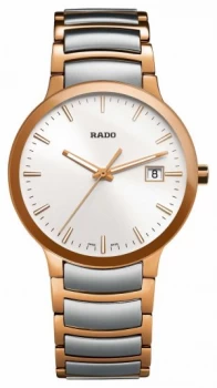 RADO Centrix Two Tone Stainless Steel White Dial Watch
