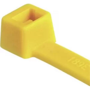 HellermannTyton 111-04805 T50R-PA66-YE Cable tie 200 mm 4.60 mm Yellow 100 pc(s)