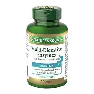 Natureamp39s Bounty Multi Digestive Enzymes with Betaine Hydrochloride 90 Caplets